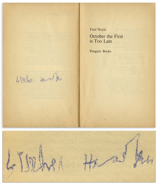 Stephen Hawking Signed Novel of Science Fiction -- One of the Scarcest of Signatures, Signed by Hawking in 1976